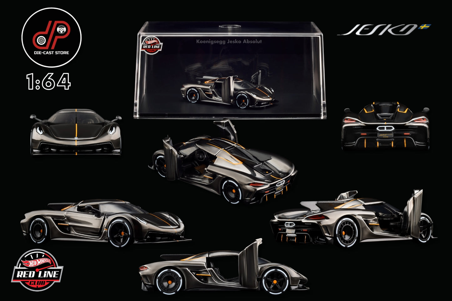 HOT WHEELS RLC KOENIGSEGG JESKO ABSOLUT BLACK