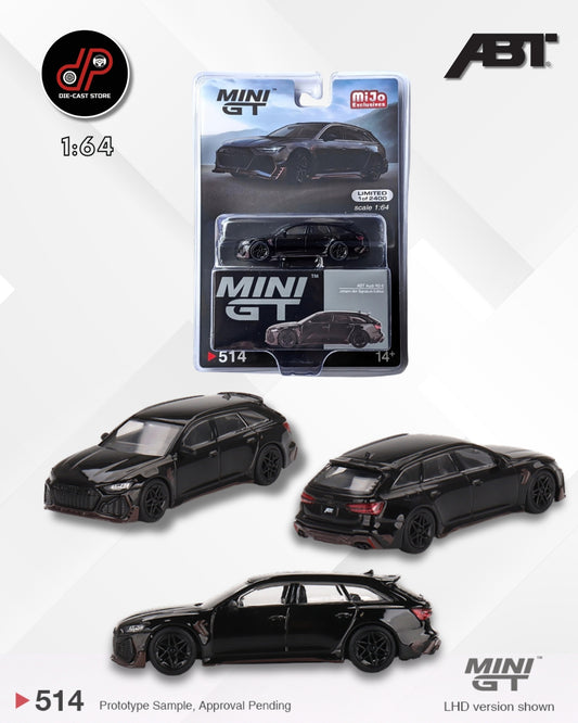 MGT00514 1:64 ABT Audi RS6 Johann Abt Signature Edition Black MINI GT