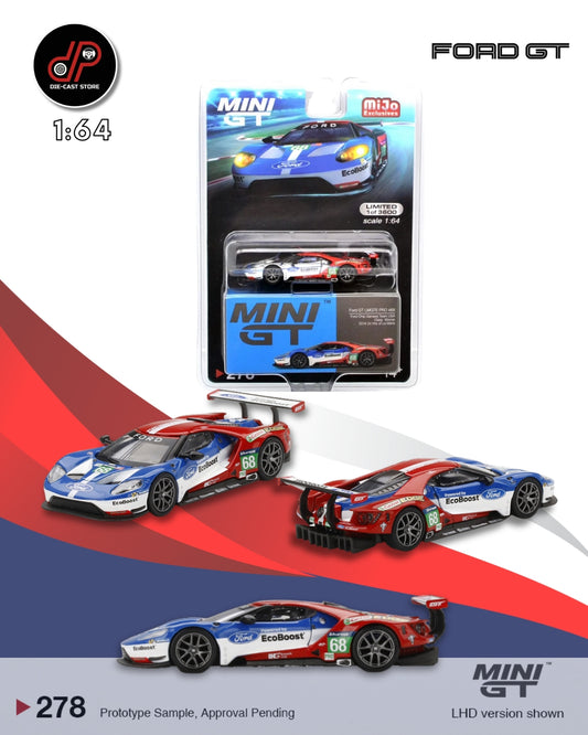 MGT00278 - FORD GT LMGTE PRO #68 2016 LE MANS WINNER MINI GT