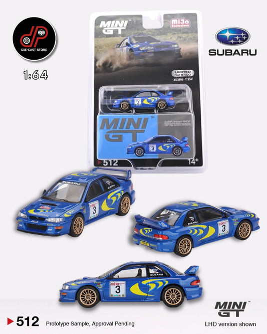 MGT00512 SUBARU Impreza WRC97 1997 Rally Sanremo Winner #3 MINI GT