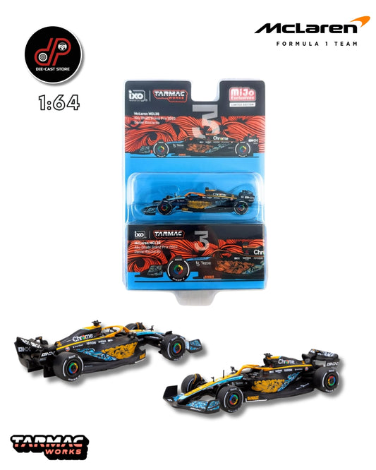 TARMAC WORKS X IXO MODELS 1/64 MCLAREN MCL36 ABU DHABI GRAND PRIX 2022 DANIEL RICCIARDO #3- GLOBAL64