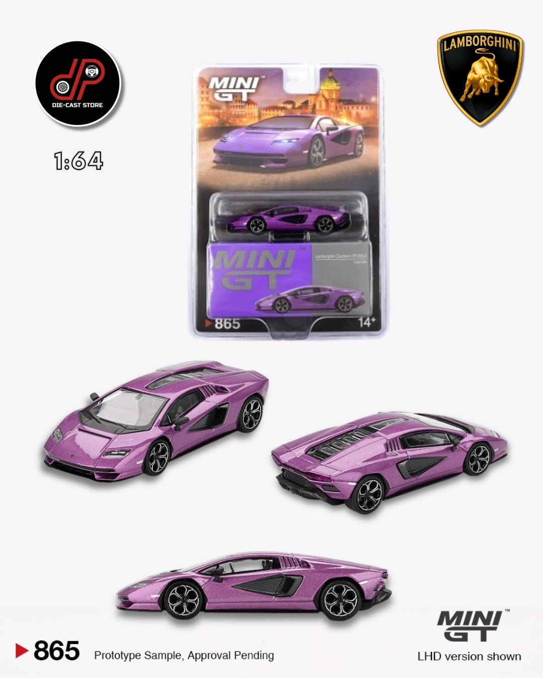 MGT00865 LAMBORGHINI COUNTACH LPI 800-4 VIOLA 30TH