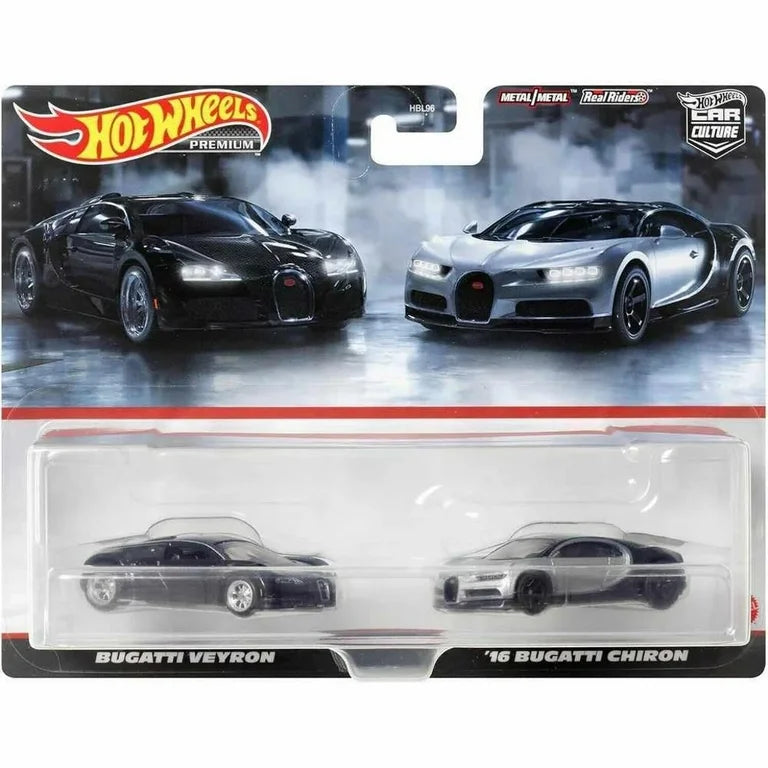 Bugatti Veyron y ´16 Bugatti Chiron Pack 2 HOT WHEELS PREMIUM