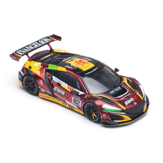 POP RACE 1/64 HONDA NSX GT3 EVO22 EVA RT PRODUCTION MODEL-02 DIECAST SCALE MODEL CAR