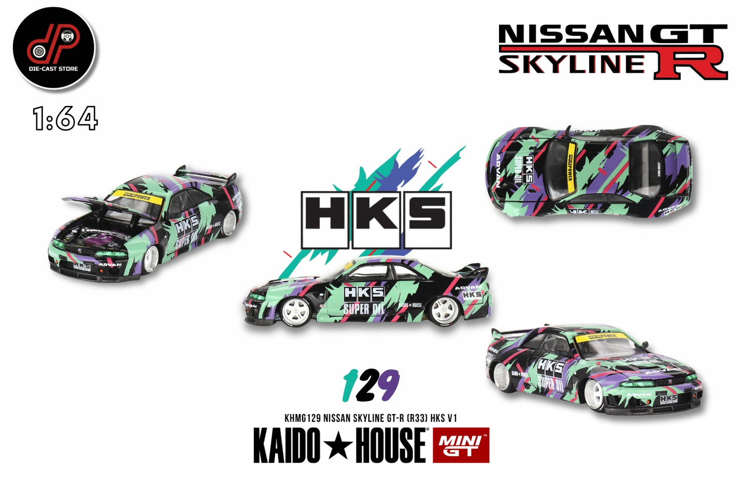 KAIDO HOUSE 129  NISSAN SKYLINE GT-R (R33) HKS V1