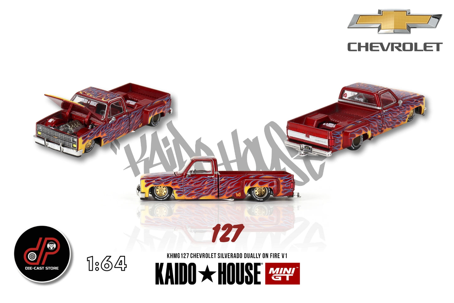 Kaido House X Mini GT Chevrolet Silverado Dury Fire V1 KHMG127