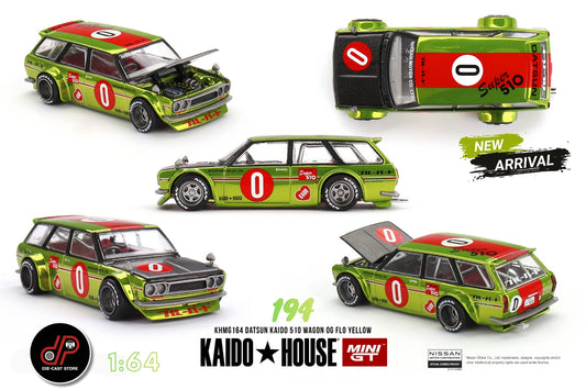 KHMG164 Datsun KAIDO 510 Wagon OG Flo Yellow
