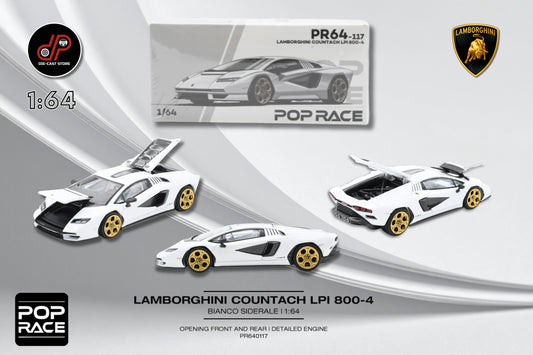 POP RACE Lamborghini Countach LPI 800-4 blanco