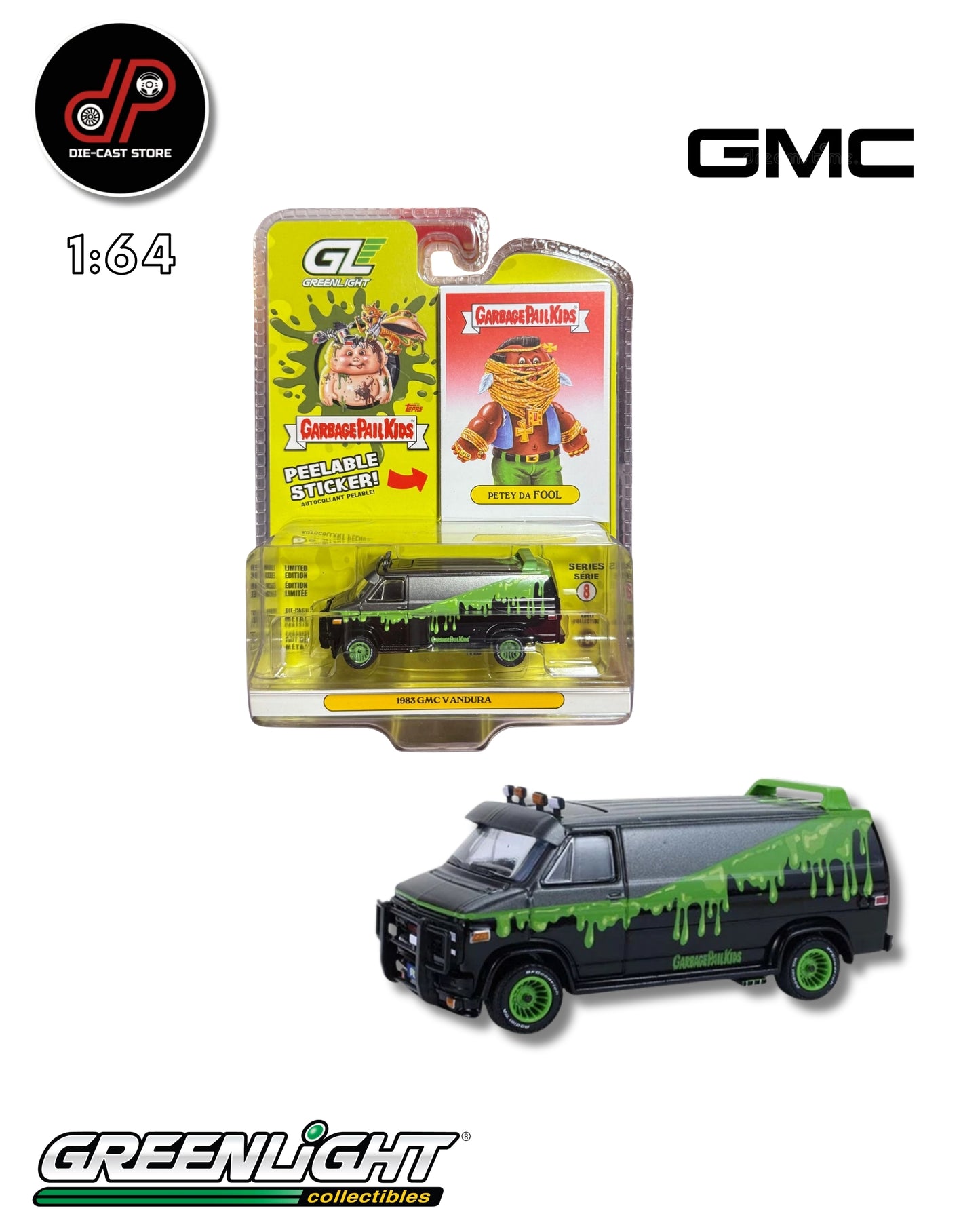 GREENLIGHT SERIES 8 1983 GMC VANDURA GREY/NEON GREEN