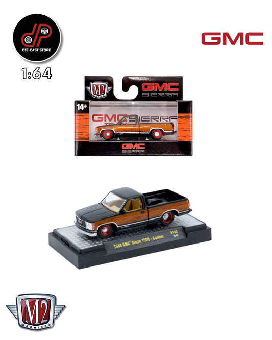 M2 MACHINES S142 1989 GMC SIERRA 1500 CUSTOM NEGRO/MADERA