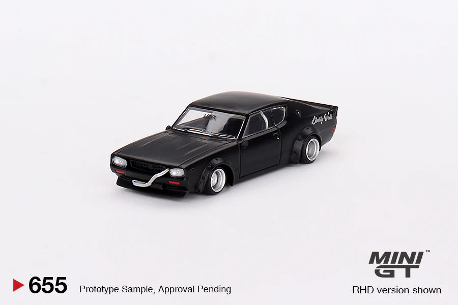 #655 1/64 Nissan Skyline Kenmeri Liberty Walk Matt Black (RHD) MINI GT