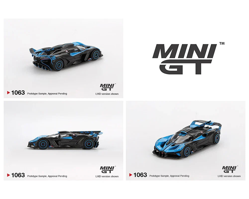 *MGT01063 Bugatti Bolide Black Blue