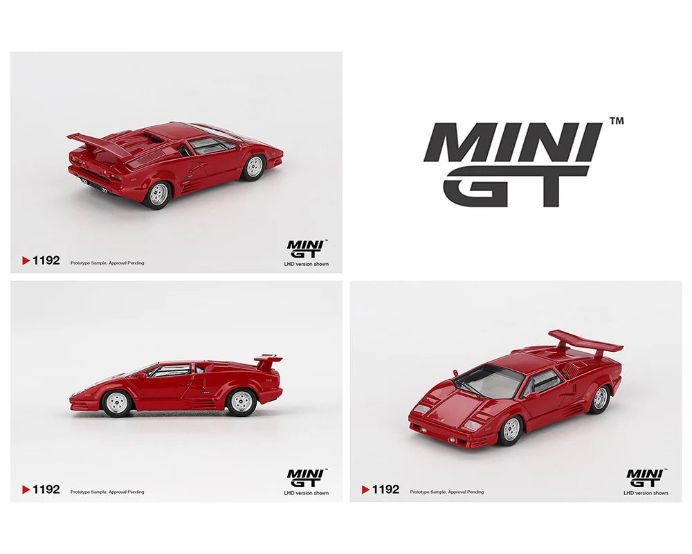 *MGT01192 1:64 Lamborghini Countach 25th Anniversary Red