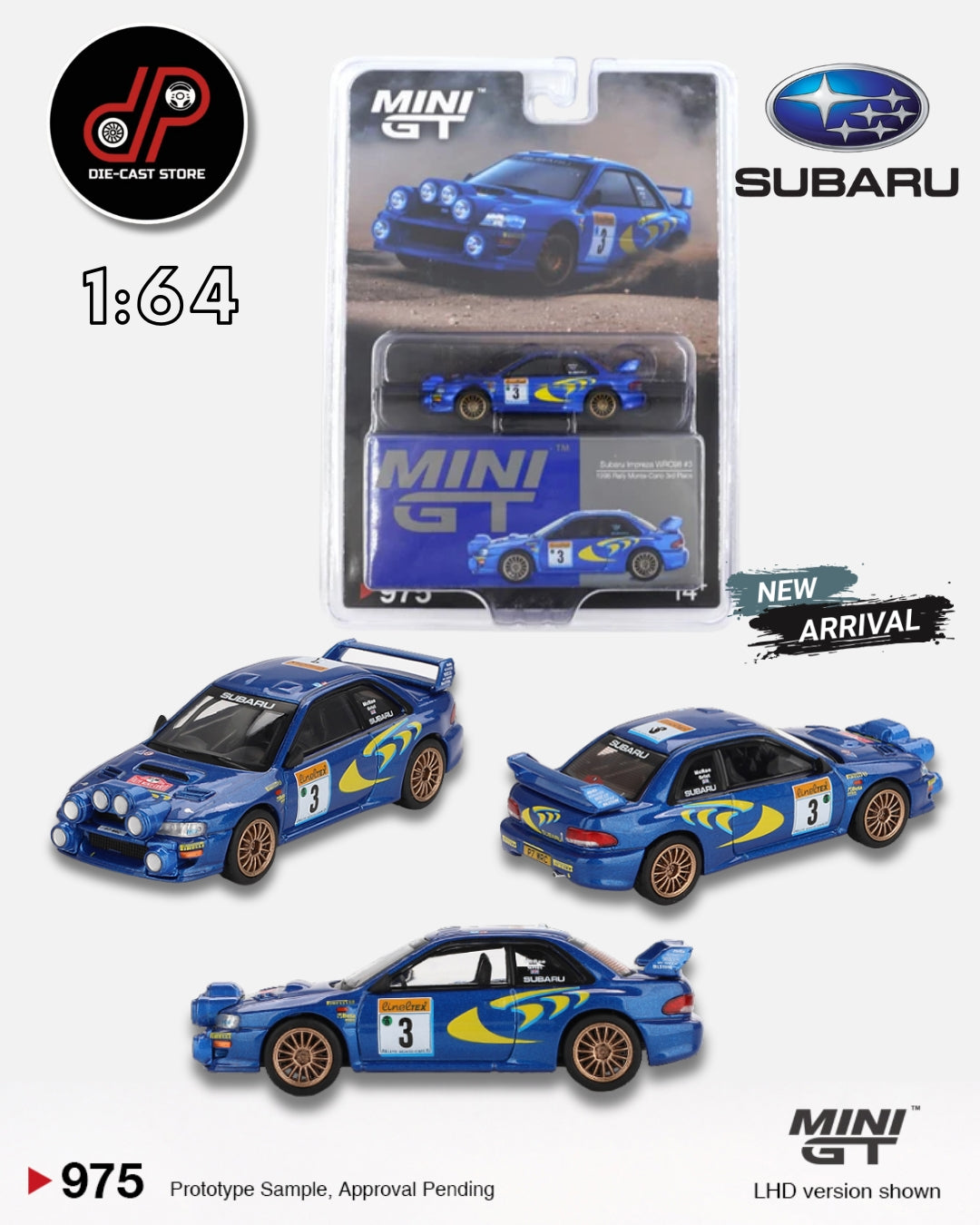 MGT00975 SUBARU IMPREZA WRC98 1998 RALLY MONTE-CARLO 3RD PLACE #3