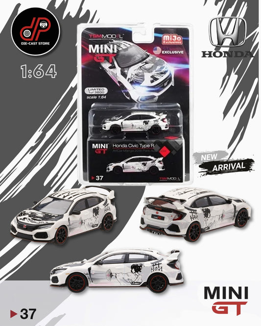 MGT00037 1/64 HONDA CIVIC TYPE R (FK8) ARTCAR MANGA - 2018 PARIS AUTOSHOW
