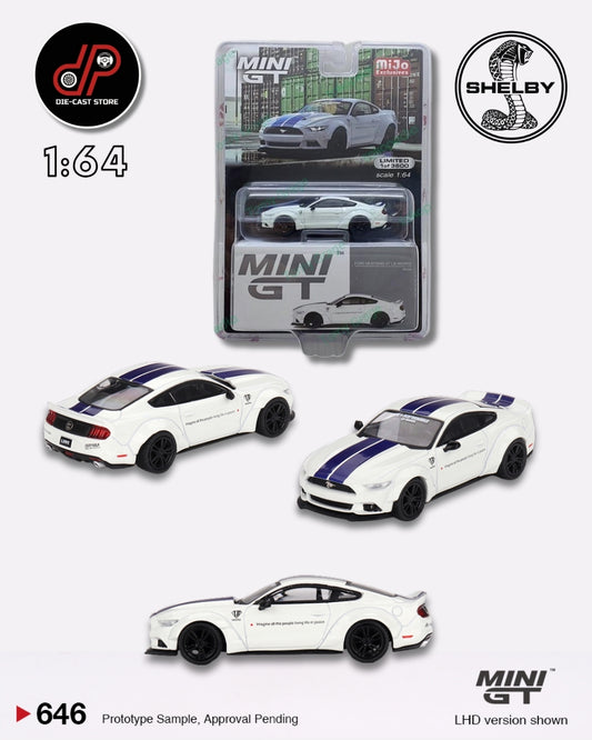 MGT00646 Ford Mustang GT LB-WORKS – White (Preorder) MINI GT