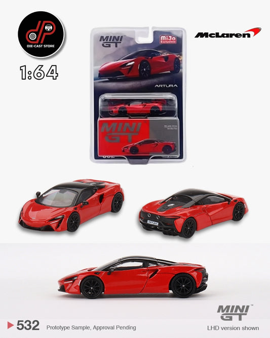 MGT00532 McLaren Artura Vermillion Red 2023 MINI GT