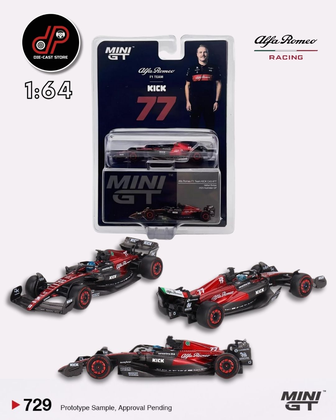 MGT00729 Alfa Romeo C43 #77 Valtteri Bottas 2023 F1 2023 Australian GP