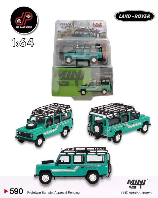 MGT00590 Land Rover Defender 110 1985 County Station Wagon RHD MINI GT