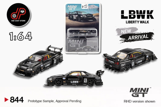 MGT00844 NISSAN LB-ER34 SUPER SILHOUETTE SKYLINE BLACK