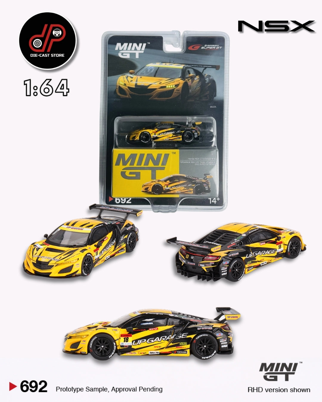 MGT00692  Honda NSX GT3 EVO22 #18 - JAPANESE ESCLUSIVE