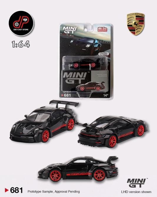 MGT00681 Porsche 911 (992) GT3 RS Black with Pyro Red