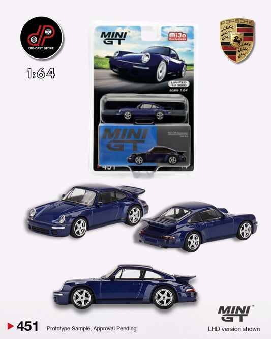 Porsche 911 RUF CTR Anniversary Dark Blue MGT00451 MINI GT