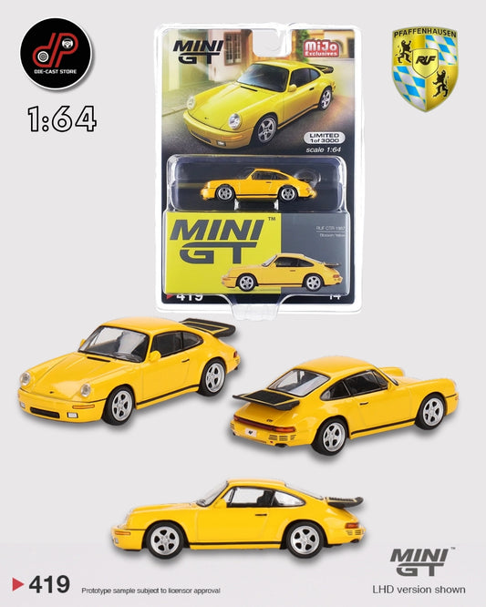 Porsche RUF CTR 1987 Blossom Yellow MGT00419 MINI GT
