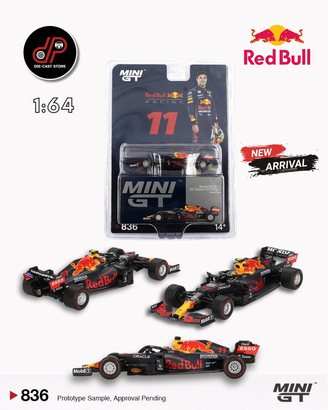 MGT00836 RED BULL RB16B #11 SERGIO PÉREZ 2021 AZERBAIJAN GRAND PRIX WINNER