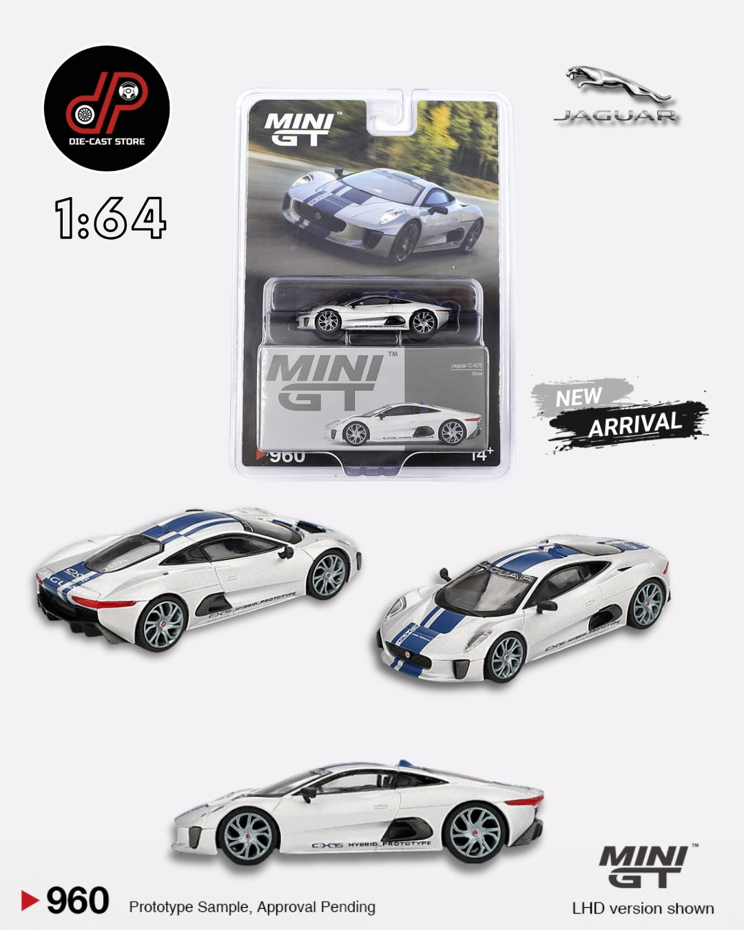 MGT00960 JAGUAR C-X75 SILVER