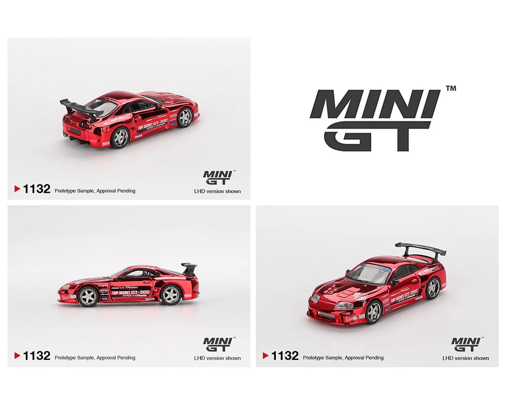 *MGT01132 Toyota Supra (A80) Top Secret GT-300 Top Secret – Red Chrome