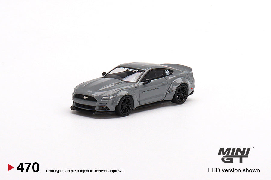 #470 FORD MUSTANG GT LB-WORKS GREY MINI GT