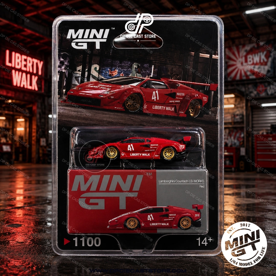 *MGT01100 Lamborghini Countach LB-WORKS RED