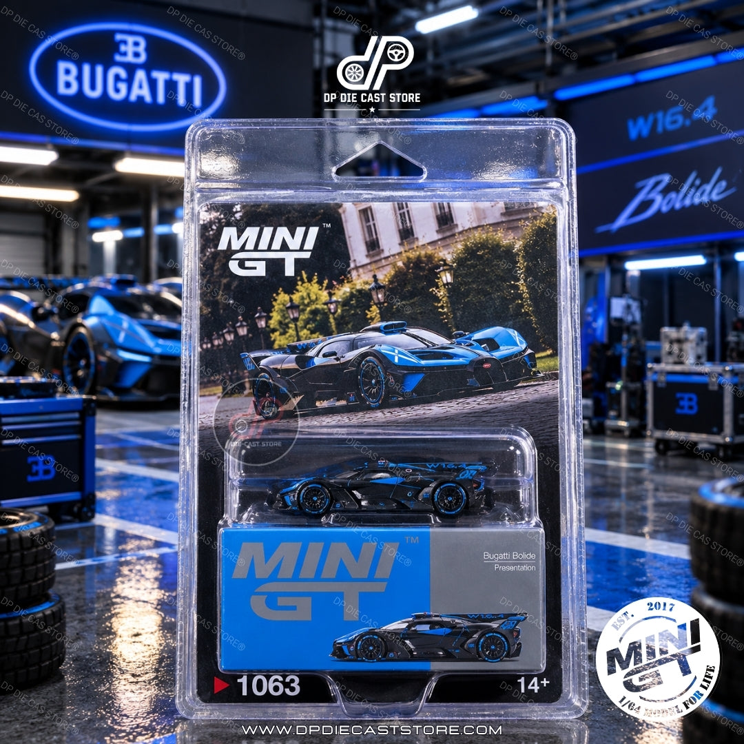 *MGT01063 Bugatti Bolide Black Blue