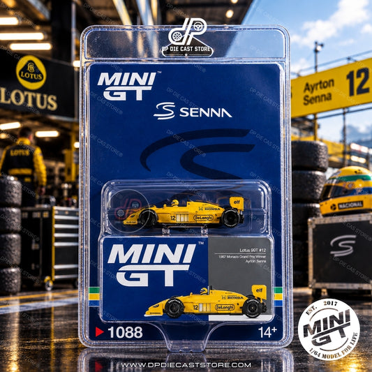 *MGT01088 1:64 Lotus 99T #12 Ayrton Senna 1987 Monaco Grand Prix Winner