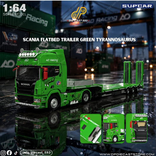 *SUPCAR REXY SCANIA FLATBED TRANSPORTER SC647506
