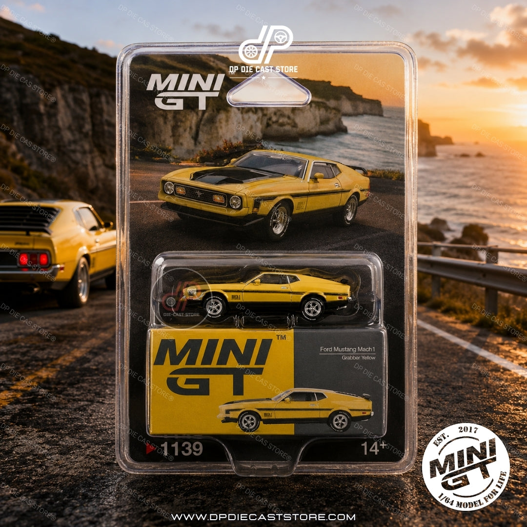 *MGT01139 Ford Mustang Mach 1 Grabber Yellow 1971