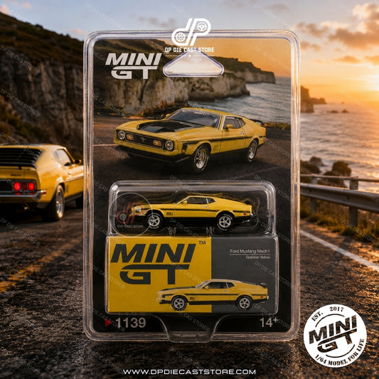 *MGT01139 Ford Mustang Mach 1 Grabber Yellow 1971