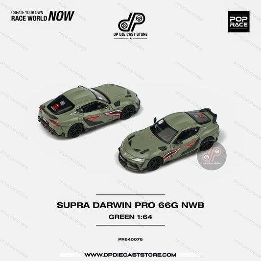 POP RACE 76 DARWIN PRO 66G NWB SUPRA GREEN