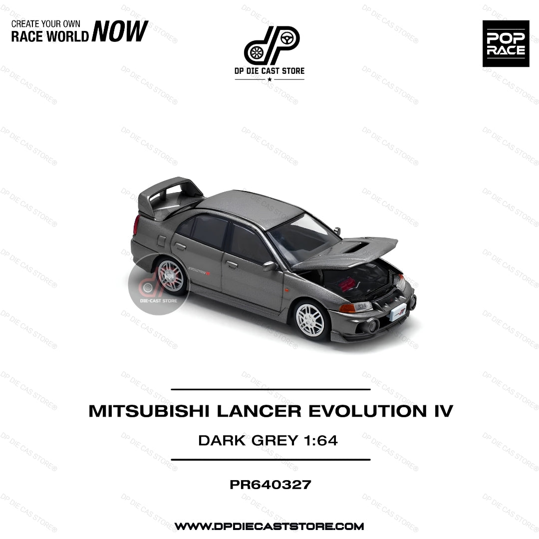 POP RACE 327 MITSUBISHI LANCER EVOLUTION IV GREY