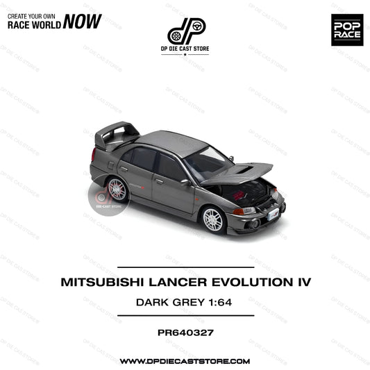 POP RACE 327 MITSUBISHI LANCER EVOLUTION IV GREY