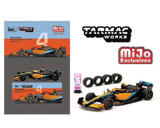 Tarmac Works 1:64 McLaren MCL36 Emilia Romagna Grand Prix 2022 Lando N