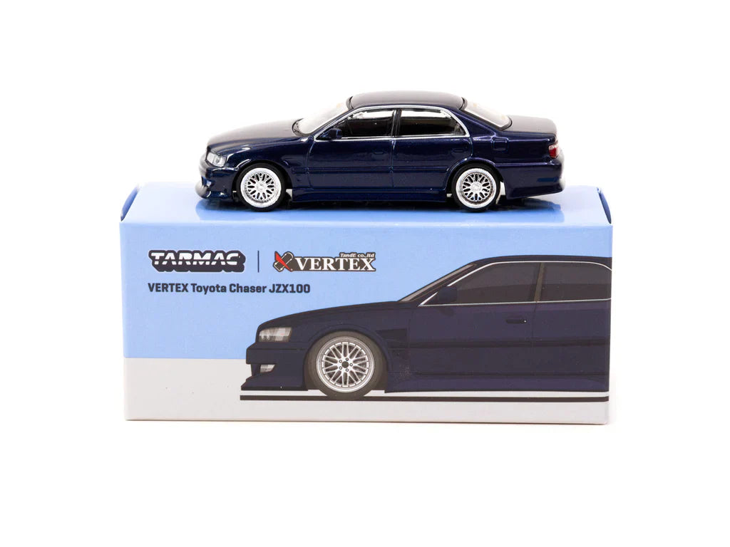 Tarmac Works VERTEX Toyota Chaser JZX100 Blue