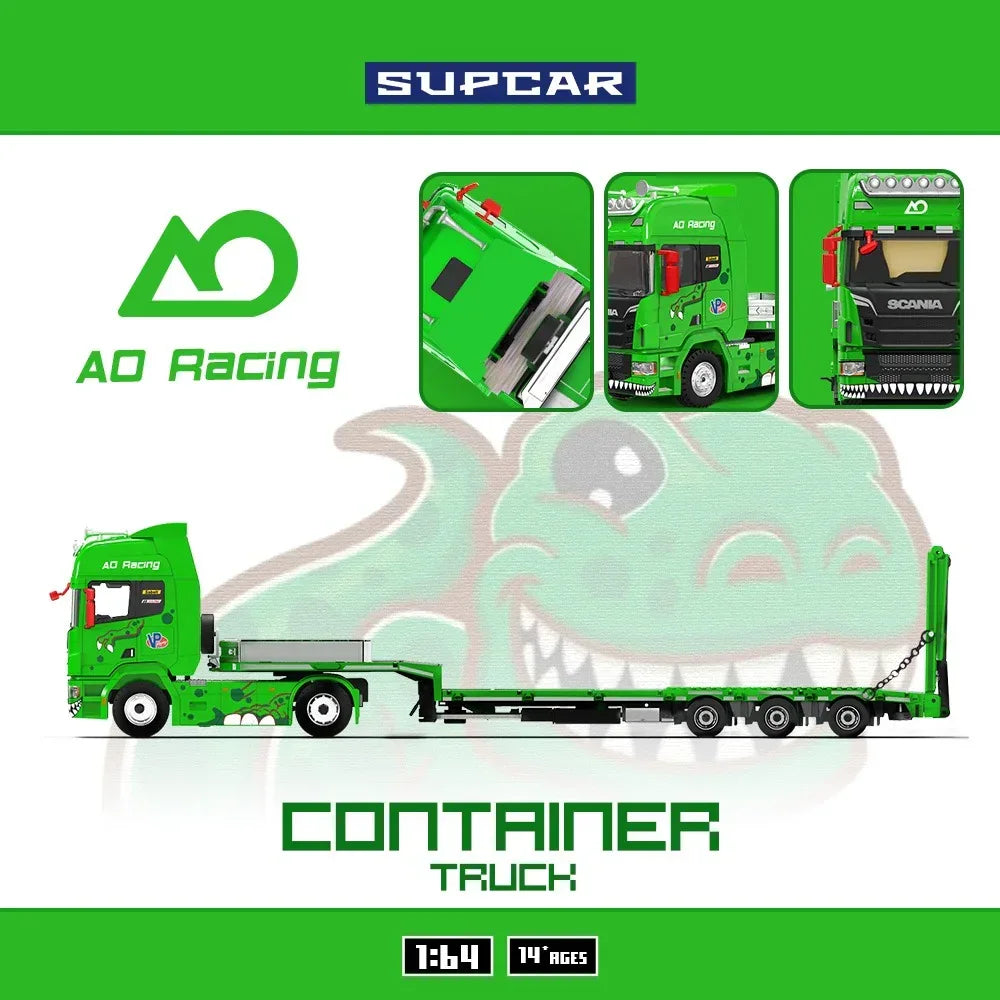 *SUPCAR REXY SCANIA FLATBED TRANSPORTER SC647506