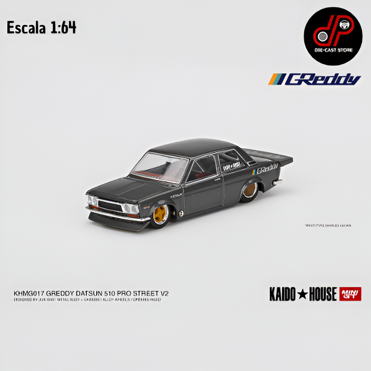 KHMG017 1/64 DATSUN 510 PRO STREET KAIDO HOUSE MINI GT