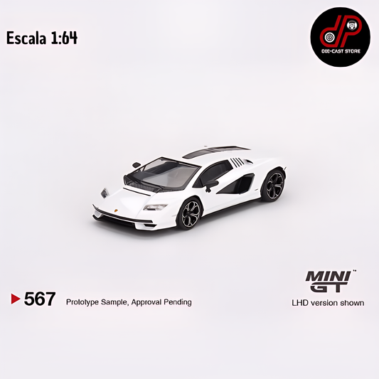 MGT00567 Lamborghini Countach LPI 800-4 Bianco Siderale LHD MINI GT