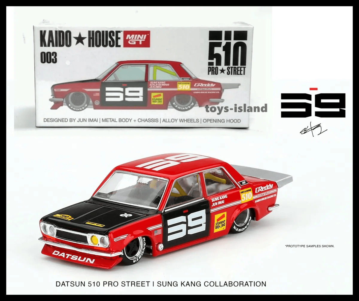 Kaido House 1/64 Datsun 510 Pro Street SK510 Red 003