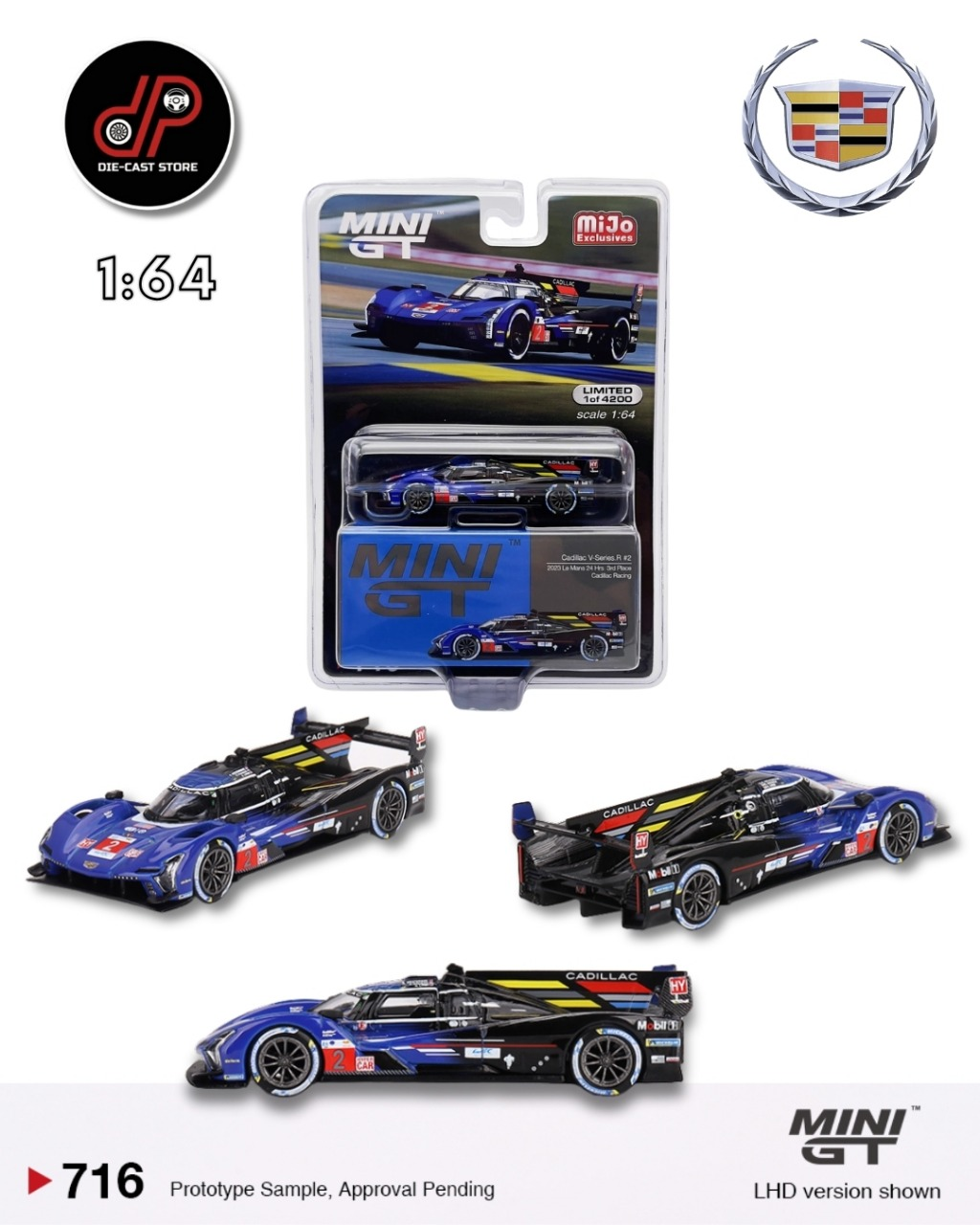 MGT00716 CADILLAC V-SERIES.R #2 CADILLAC RACING 2023 LE MANS 24 HRS 3RD PLACE