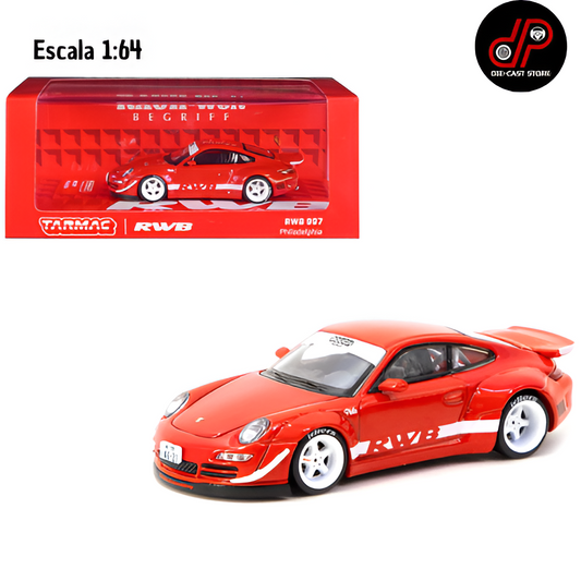 Tarmac Works 1:64 RWB Porsche 997 Philadelphia Red