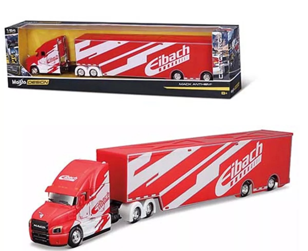 Maisto 1:64 Design Custom Hauler - Mack Anthem Eibach (Red) 12418EI MAISTO